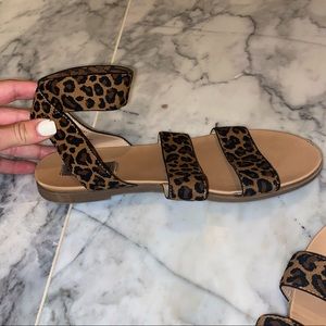 Leopard print sandals